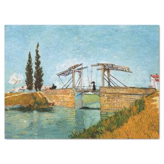 Vincent van Gogh - Langlois Bridge at Arles #3 Tissue Paper