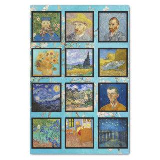 Vincent Van Gogh - Masterpieces Grid Tissue Paper