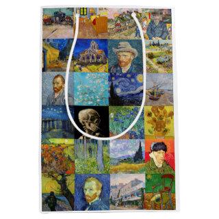 Vincent van Gogh - Masterpieces Mosaic Patchwork Medium Gift Bag