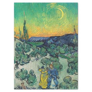 Vincent van Gogh - Moonlit Landscape with Couple Tissue Paper
