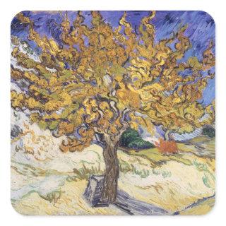 Vincent van Gogh | Mulberry Tree, 1889 Square Sticker