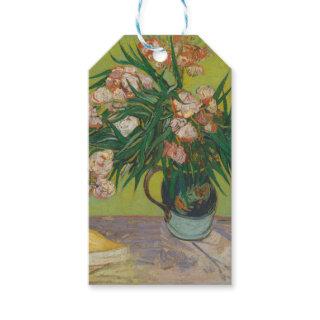 vincent van gogh oleander flower painting gift tags