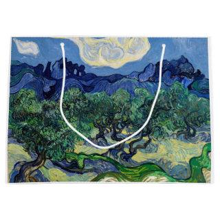 Vincent van Gogh - Olive Trees with the Alpilles Large Gift Bag