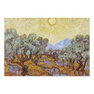 Vincent van Gogh - Olive Trees, Yellow Sky and Sun  Sheets