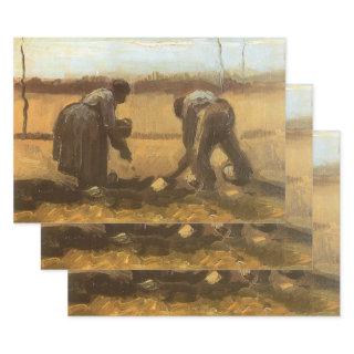 Vincent van Gogh - Peasants Planting Potatoes  Sheets