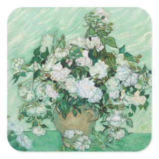 Vincent van Gogh - Roses Square Sticker