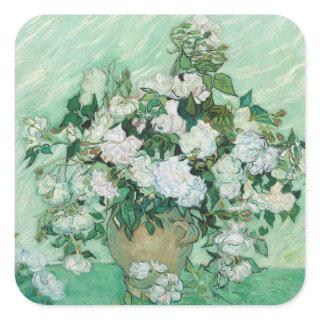 Vincent van Gogh - Roses Square Sticker