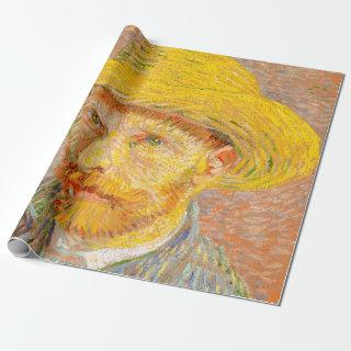 Vincent Van Gogh Self Portrait with Straw Hat Art