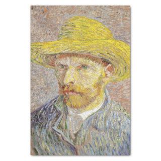Vincent van Gogh - Self-portrait with Straw Hat Tissue Paper