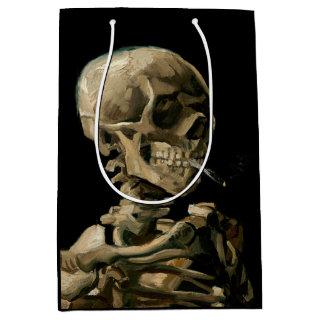 Vincent van Gogh - Skull with Burning Cigarette Medium Gift Bag