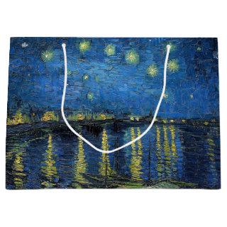 Vincent van Gogh - Starry Night Over the Rhone Large Gift Bag