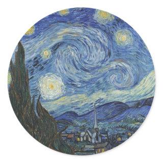 Vincent van Gogh | The Starry Night, June 1889 Classic Round Sticker