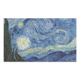 Vincent van Gogh | The Starry Night, June 1889 Rectangular Sticker