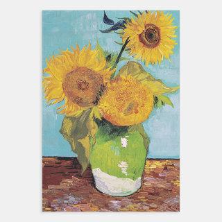Vincent Van Gogh - Three Sunflowers in a Vase  Sheets
