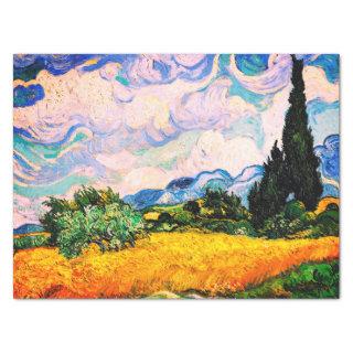 Vincent Van Gogh Wheat Field with Cypresses Tissue Tissue Paper
