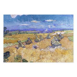 Vincent van Gogh - Wheat Stacks with Reapers  Sheets