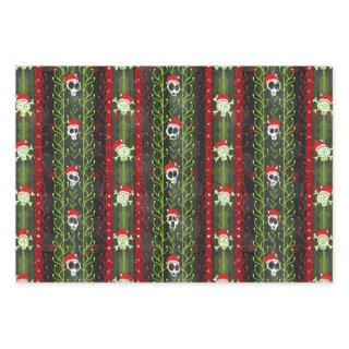Vines O' Death Christmas Skull Skeleton Santa Hat  Sheets