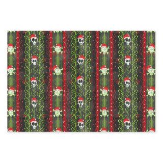 Vines O' Death Christmas Skull Skeleton Santa Hat  Sheets