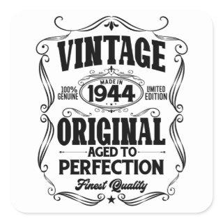 Vintage 1944 aged to perfection square sticker