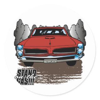 Vintage 1966 GTO Classic Round Sticker