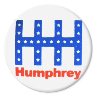 Vintage 1968 Hubert Humphrey for President HHH Classic Round Sticker