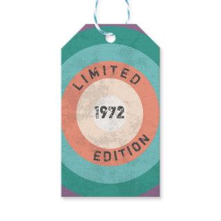 Vintage 1972 limited edition 50th Birthday  Gift Tags