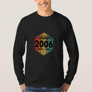 Vintage 2006 Limited Edition 17th Birthday Retro 1 T-Shirt
