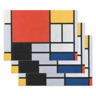Vintage Abstract Composition by Piet Mondrian  Sheets