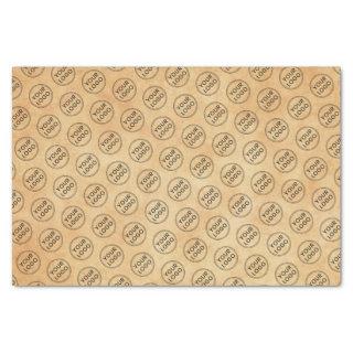 Vintage aged parchment custom logo tissue paper