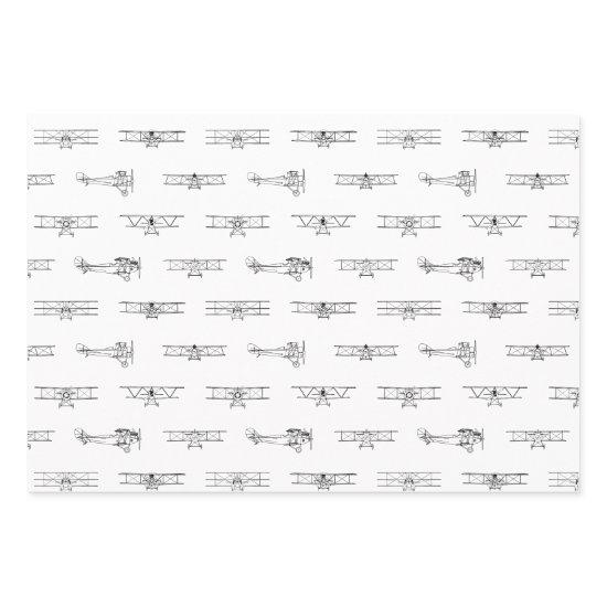 Vintage Airplanes Aviation Themed CUSTOM COLOR  Sheets