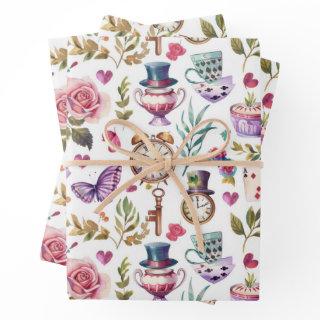 Vintage Alice In Wonderland Collage Decoupage  Sheets