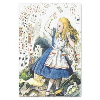 Vintage Alice in Wonderland Deck of Card Decoupage Tissue Paper