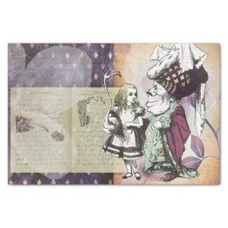 Vintage Alice in Wonderland Decoupage Tissue Paper