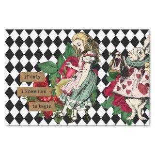 Vintage Alice in Wonderland Decoupage Tissue Paper