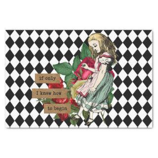 Vintage Alice in Wonderland Decoupage Tissue Paper