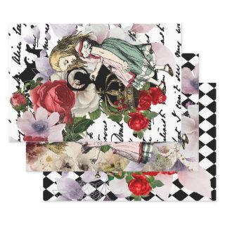 Vintage Alice in Wonderland Decoupage  Sheets