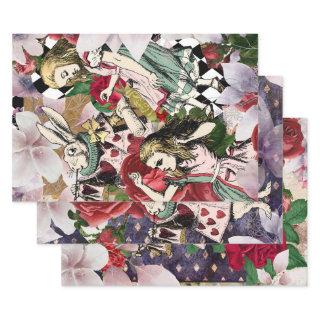 Vintage Alice in Wonderland Decoupage  Sheets