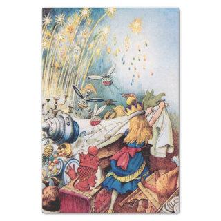 Vintage Alice in Wonderland Firework Decoupage Tissue Paper