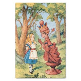 Vintage Alice in Wonderland Red Queen Decoupage Tissue Paper