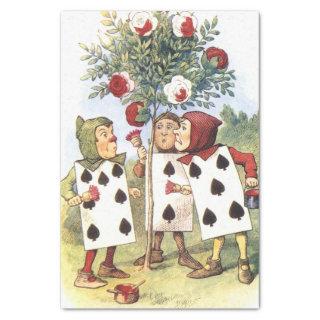 Vintage Alice in Wonderland Red Roses Decoupage Tissue Paper