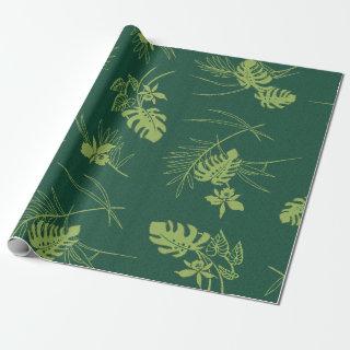 Vintage Aloha Gift Wrap | Lau Barkcloth Green