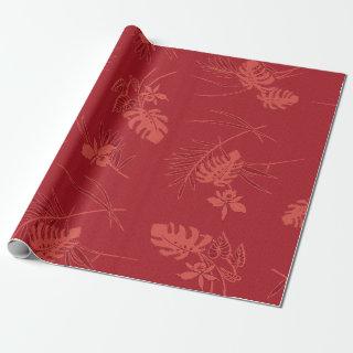 Vintage Aloha Gift Wrap | Lau Barkcloth Red