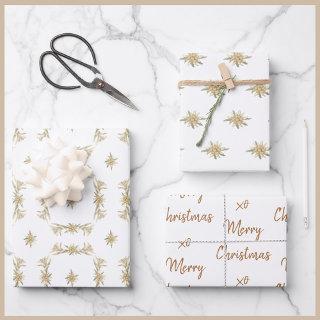 Vintage Alpine Edelweiss Natural  Sheets