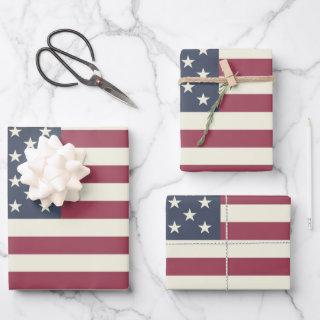 Vintage American flag  sheets