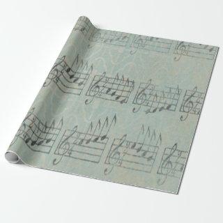 vintage antique music note Pattern musician