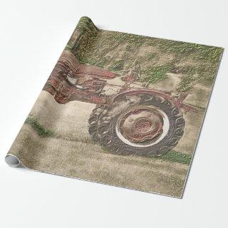 Vintage Antique Old Rustic Country Farm Tractor