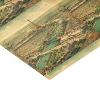 Vintage Antique Paris Print Tissue Paper