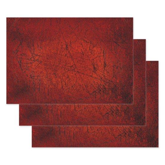 Vintage Antique Texture Dark Red Black Scratches  Sheets