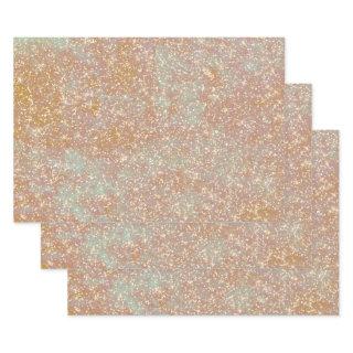 Vintage Antique Texture Gold Glitter Decoupage  Sheets