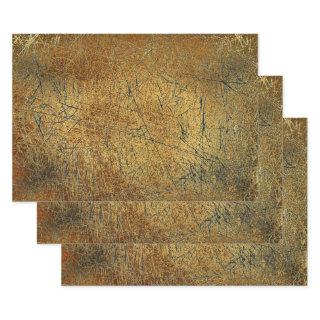 Vintage Antique Texture Yellow Gold Scratches  Sheets